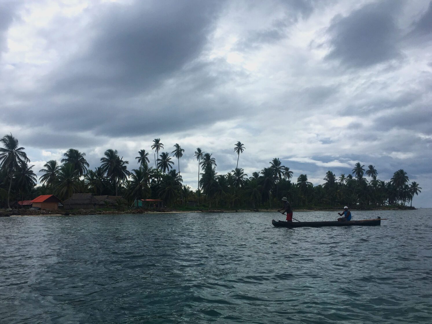 Local fishermen selling lobster in Guna Yala